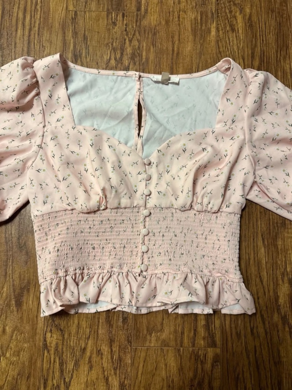 Backyard Roses Anna Crop Top Size Medium - Picture 3 of 10